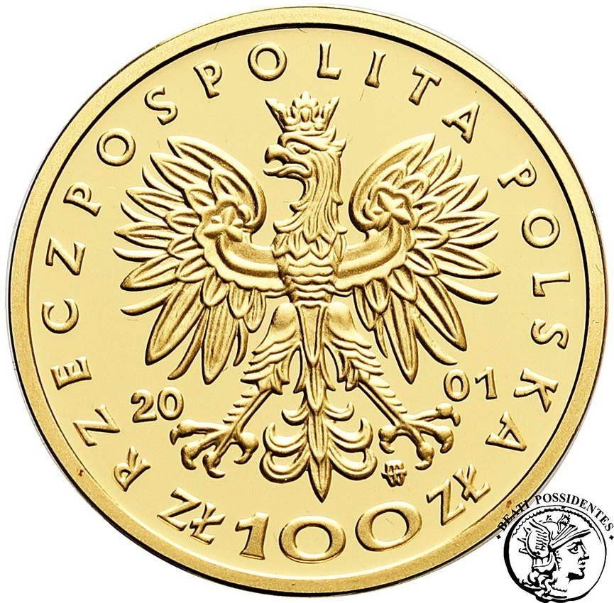 Polska III RP 100 złotych 2001 Bolesław III Krzywousty st.L